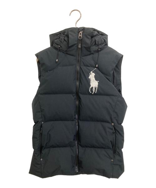 POLO RALPH LAUREN（ポロ・ラルフローレン）POLO RALPH LAUREN (ポロ・ラルフローレン) ダウンベスト ブラック サイズ:XSの古着・服飾アイテム