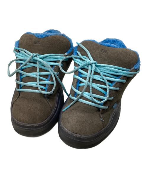 ERL（イーアールエル）ERL (イーアールエル) SUEDE VAMP SKATE SNEAKER ブルー×グレー サイズ:SIZE 27cm(US9)の古着・服飾アイテム