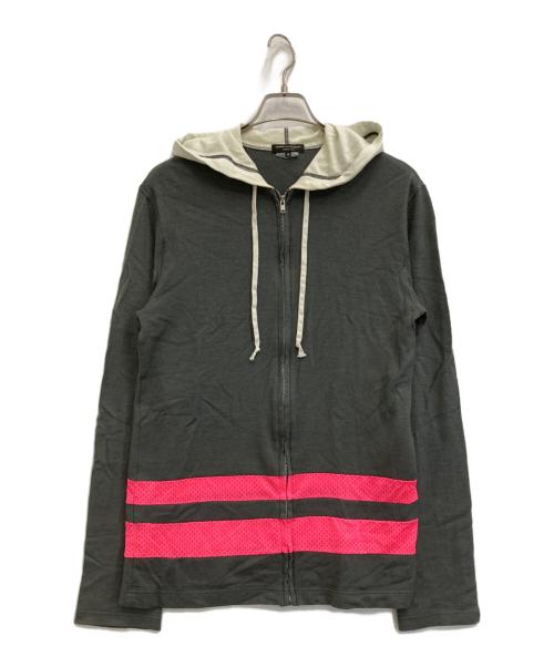 COMME des GARCONS HOMME PLUS（コムデギャルソンオムプリュス）COMME des GARCONS HOMME PLUS (コムデギャルソンオムプリュス) ウールジップパーカー グレー サイズ:Mの古着・服飾アイテム