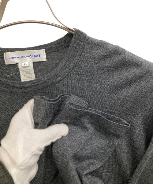 COMME des GARCONS SHIRT（コムデギャルソンシャツ）COMME des GARCONS SHIRT (コムデギャルソンシャツ) カシミヤ混ニット グレー サイズ:XSの古着・服飾アイテム