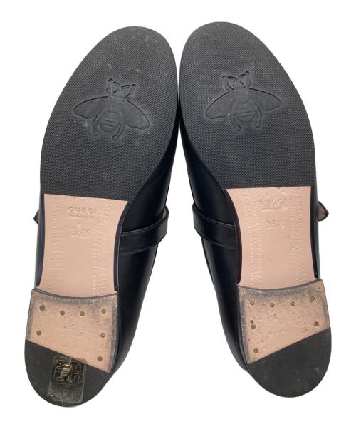 GUCCI（グッチ）GUCCI (グッチ) ホースビットレザーシューズ ブラック サイズ:36　1/2の古着・服飾アイテム