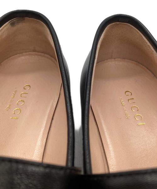 GUCCI（グッチ）GUCCI (グッチ) ホースビットレザーシューズ ブラック サイズ:36　1/2の古着・服飾アイテム