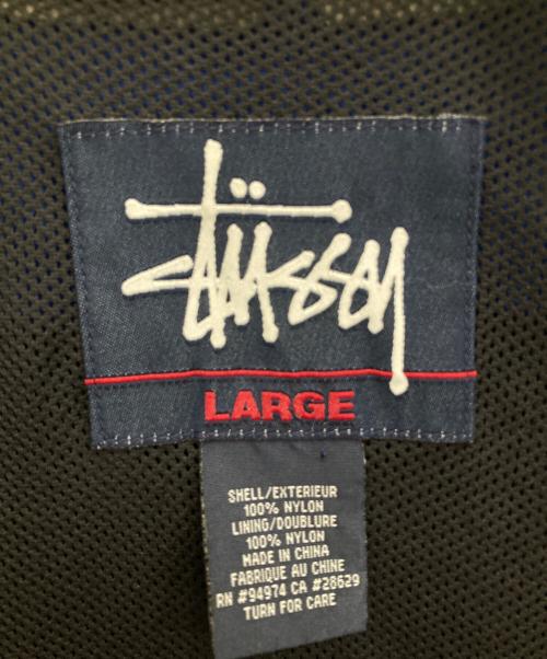 stussy（ステューシー）stussy (ステューシー) ナイロンジャケット ブルー×パープル サイズ:Lの古着・服飾アイテム