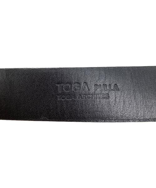 TOGA ARCHIVES（トーガアーカイブス）TOGA ARCHIVES (トーガアーカイブス) ダブルバックルベルト ブラックの古着・服飾アイテム