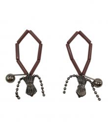 TOGA PULLA（トーガ プルラ）の古着「ビーズイヤリング」｜レッド