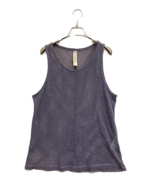 SHINYA KOZUKA（シンヤコズカ）SHINYA KOZUKA (シンヤコズカ) メッシュタンクトップ パープル サイズ:LARGEの古着・服飾アイテム