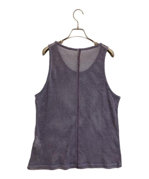 SHINYA KOZUKA（シンヤコズカ）SHINYA KOZUKA (シンヤコズカ) メッシュタンクトップ パープル サイズ:LARGEの古着・服飾アイテム