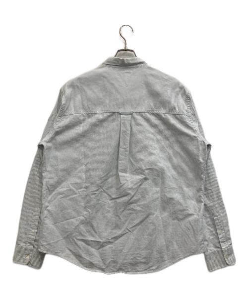 ami（アミ）ami (アミ) ストライプシャツ スカイブルー サイズ:44の古着・服飾アイテム