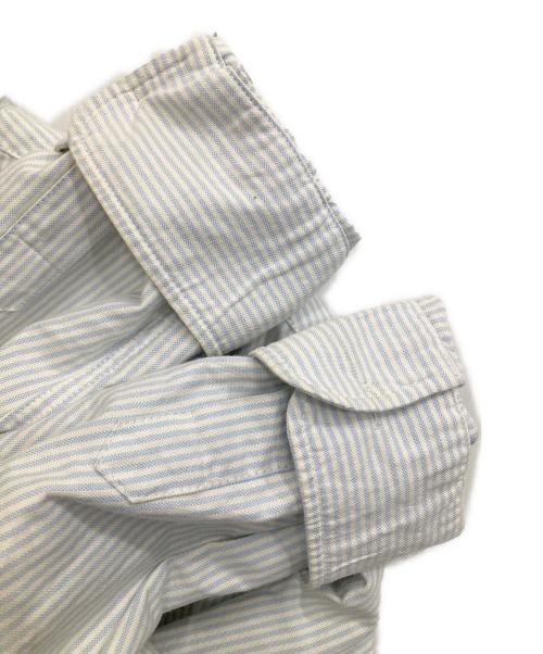 ami（アミ）ami (アミ) ストライプシャツ スカイブルー サイズ:44の古着・服飾アイテム