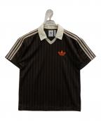 adidasアディダス）の古着「U FOOTBALL JERSEY TEE」｜ブラウン