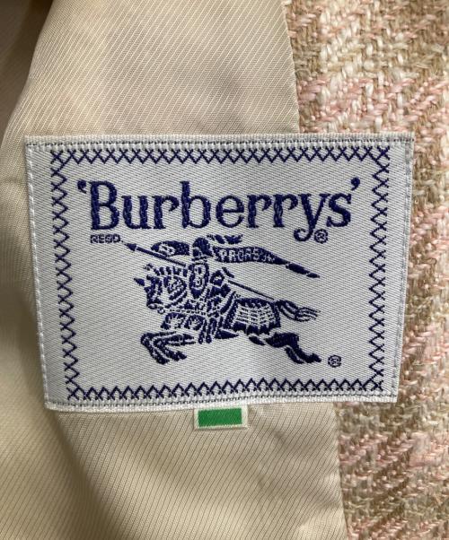Burberry's（バーバリー）Burberry's (バーバリー) セットアップテーラードジャケット ライトピンク サイズ:9AB2の古着・服飾アイテム