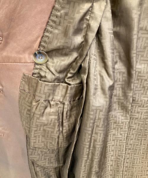 COLE HAAN（コールハーン）COLE HAAN (コールハーン) ラムレザートレンチコート ブラウン サイズ:XXSの古着・服飾アイテム