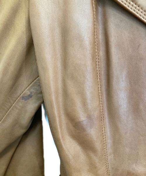 COLE HAAN（コールハーン）COLE HAAN (コールハーン) ラムレザートレンチコート ブラウン サイズ:XXSの古着・服飾アイテム