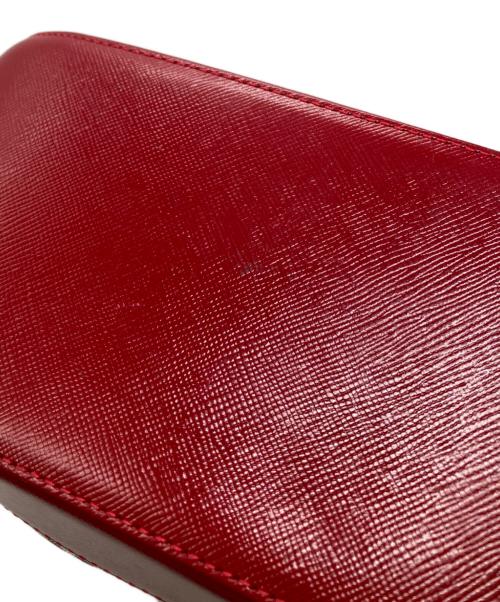 BURBERRY（バーバリー）BURBERRY (バーバリー) ノバチェックワンショルダーバッグ レッド×ブラウンの古着・服飾アイテム