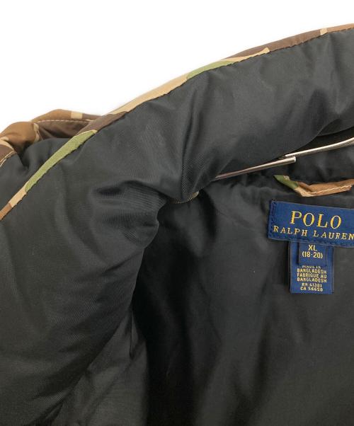 POLO RALPH LAUREN（ポロ・ラルフローレン）POLO RALPH LAUREN (ポロ・ラルフローレン) 迷彩ダウンジャケット オリーブ サイズ:XLの古着・服飾アイテム