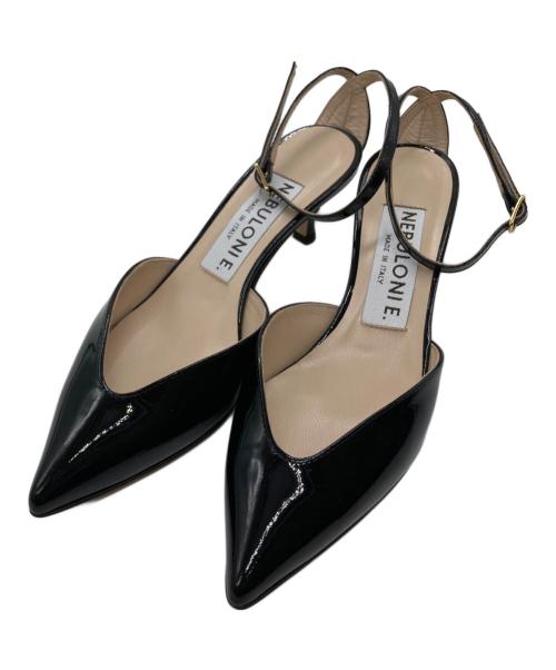 NEBULONIE（ネブローニ）NEBULONIE (ネブローニ) アンクルストラップパンプス ブラック サイズ:SIZE 35の古着・服飾アイテム