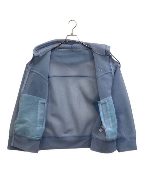 MAISON SPECIAL（メゾンスペシャル）MAISON SPECIAL (メゾンスペシャル) 2way See-through Hoodie スカイブルー サイズ:Fの古着・服飾アイテム
