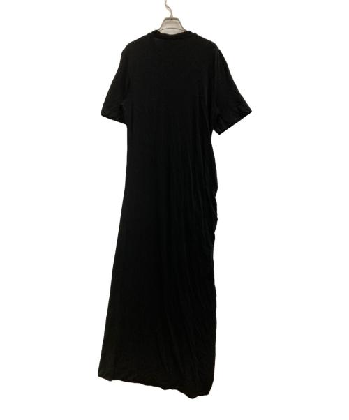 GANNI（ガニー）Ganni (ガニー) 半袖ワンピース ブラック サイズ:Lの古着・服飾アイテム