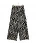 MAISON SPECIAL（メゾンスペシャル）の古着「ウェーブプリントパンツ」｜ブラック