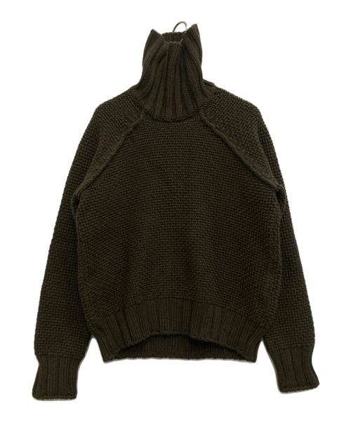 C.P COMPANY（シーピーカンパニー）C.P COMPANY (シーピーカンパニー) ウールタートルネックニット カーキ サイズ:SIZE 4の古着・服飾アイテム