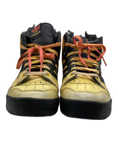 adidas（アディダス）adidas (アディダス) JEREMY SCOTT (ジェレミー スコット) WINGS 2.0 JS FLMS FLAMES/ハイカットスニーカー オレンジ×ブラック サイズ:26.5の古着・服飾アイテム