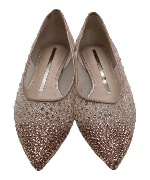 STACCATO（スタッカート）STACCATO (スタッカート) ビジューパンプス ピンク サイズ:22の古着・服飾アイテム