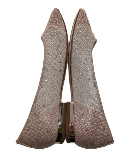 STACCATO（スタッカート）STACCATO (スタッカート) ビジューパンプス ピンク サイズ:22の古着・服飾アイテム