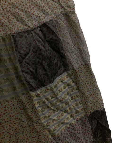 tricot COMME des GARCONS（トリココムデギャルソン）tricot COMME des GARCONS (トリココムデギャルソン) 花柄シアーラップスカート グレー サイズ:-の古着・服飾アイテム