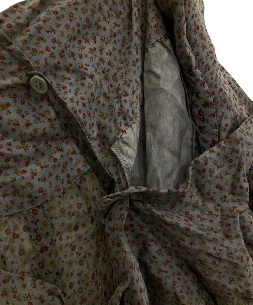 tricot COMME des GARCONS（トリココムデギャルソン）tricot COMME des GARCONS (トリココムデギャルソン) 花柄シアーラップスカート グレー サイズ:-の古着・服飾アイテム