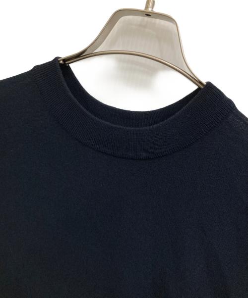 Curensology（カレンソロジー）Curensology (カレンソロジー) ニットフレアトップス ネイビー サイズ:Freeの古着・服飾アイテム