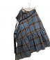 中古・古着 JUNYA  WATANABE COMME des GARCONS (ジュンヤワタナベ コムデギャルソン) ラップスカート ブラウン×ブルー サイズ:不明：15000円
