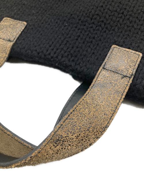 tricot COMME des GARCONS（トリココムデギャルソン）tricot COMME des GARCONS (トリココムデギャルソン) ウールニットハンドバッグ ブラックの古着・服飾アイテム