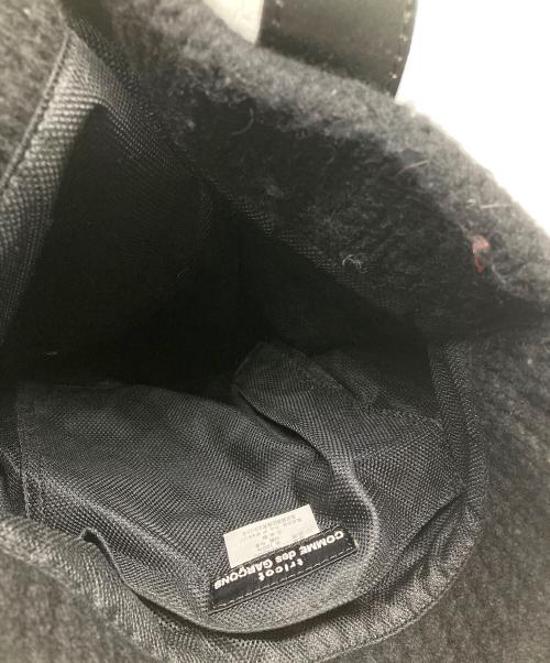 tricot COMME des GARCONS（トリココムデギャルソン）tricot COMME des GARCONS (トリココムデギャルソン) ウールニットハンドバッグ ブラックの古着・服飾アイテム