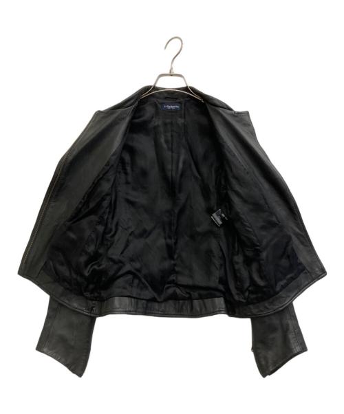 Le Verseaubleu（ルベェルソーブルー）Le Verseaubleu (ルベェルソーブルー) レザージャケット ブラック サイズ:38の古着・服飾アイテム