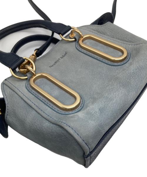 SEE BY CHLOE（シーバイクロエ）SEE BY CHLOE (シーバイクロエ) 2WAYショルダーバッグ スカイブルーの古着・服飾アイテム
