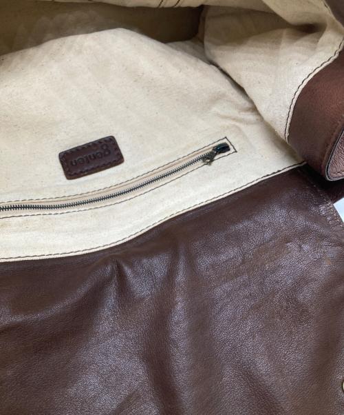 genten（ゲンテン）genten (ゲンテン) トートバッグ ブラウンの古着・服飾アイテム