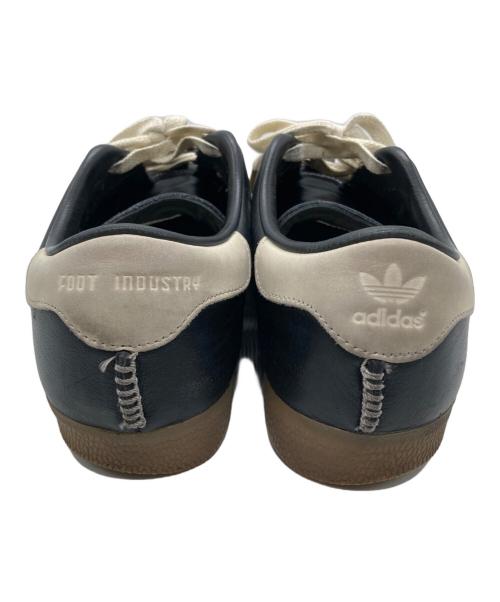 adidas（アディダス）adidas (アディダス) FOOT INDUSTRY (フットインダストリー) GAZELLEローカットスニーカー ブラック サイズ:26の古着・服飾アイテム