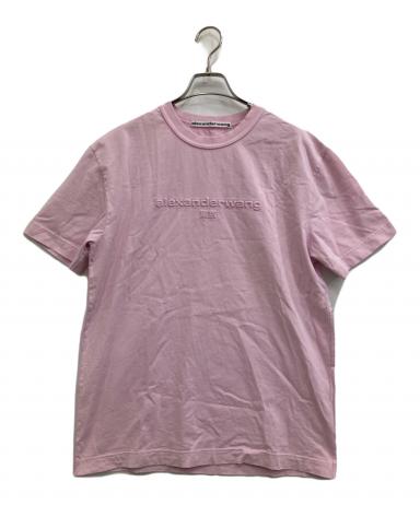 【新品同様】alexanderwang ピンク Tシャツ 中古・古着通販】ALEXANDER WANG (アレキサンダー・ワン) ロゴTシャツ