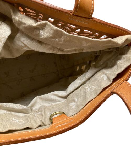 genten（ゲンテン）genten (ゲンテン) マルチカットワークハンドバッグ ブラウンの古着・服飾アイテム