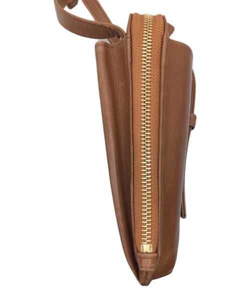 genten（ゲンテン）genten (ゲンテン) ショルダーポシェット ブラウンの古着・服飾アイテム