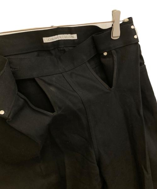 JOHN LAWRENCE SULLIVAN（ジョン ローレンス サリバン）JOHN LAWRENCE SULLIVAN (ジョン ローレンス サリバン) Rigid denim wide pants ブラック サイズ:46の古着・服飾アイテム