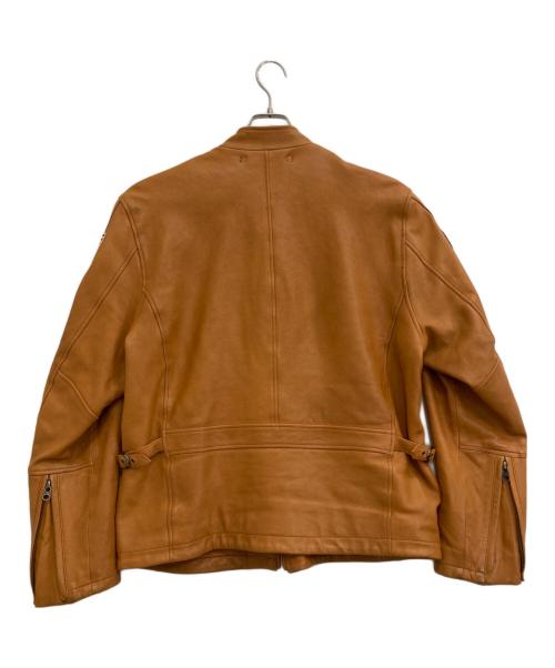 AVIREX（アヴィレックス）AVIREX (アヴィレックス) シングルライダースジャケット ブラウン サイズ:2XLの古着・服飾アイテム