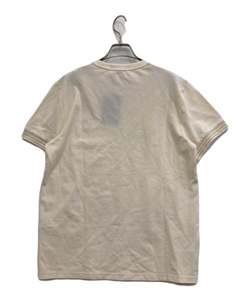 FRED PERRY（フレッドペリー）FRED PERRY (フレッドペリー) Striped Cuff T-Shirt アイボリー サイズ:M 未使用品の古着・服飾アイテム
