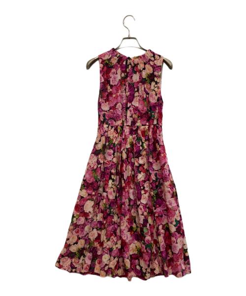 Kate Spade（ケイトスペード）Kate Spade (ケイトスペード) 花柄ノースリーブワンピース ピンクの古着・服飾アイテム