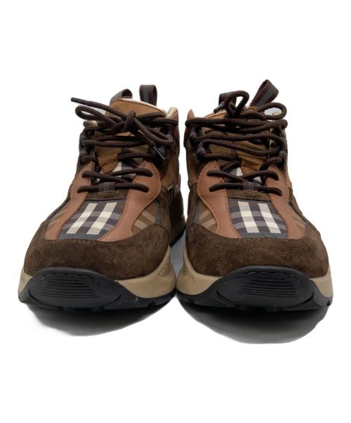 BURBERRY（バーバリー）BURBERRY (バーバリー) スニーカー - Sean 2 ブラウン サイズ:40の古着・服飾アイテム