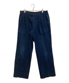 Wrangler（ラングラー）の古着「タックデニムパンツ」｜インディゴ