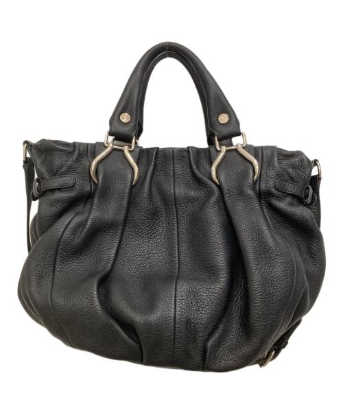 CELINE（セリーヌ）CELINE (セリーヌ) ピロースモール2WAYハンドバッグ ブラックの古着・服飾アイテム