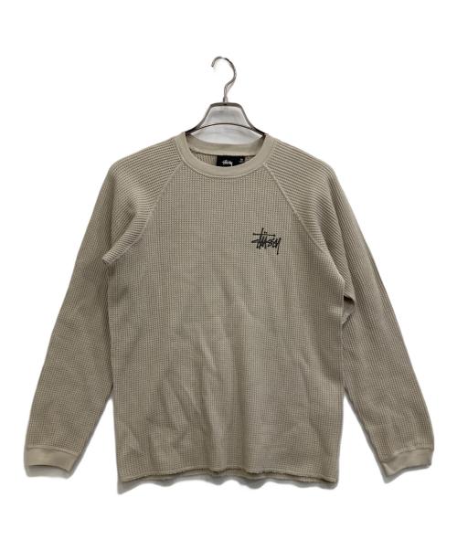 stussy（ステューシー）stussy (ステューシー) 長袖カットソー ベージュ サイズ:xsの古着・服飾アイテム