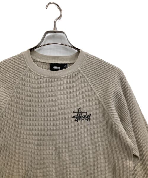 stussy（ステューシー）stussy (ステューシー) 長袖カットソー ベージュ サイズ:xsの古着・服飾アイテム