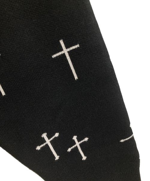 lastnest（ラストネスト）lastnest (ラストネスト) クロスニットカーディガン ブラック サイズ:Mの古着・服飾アイテム